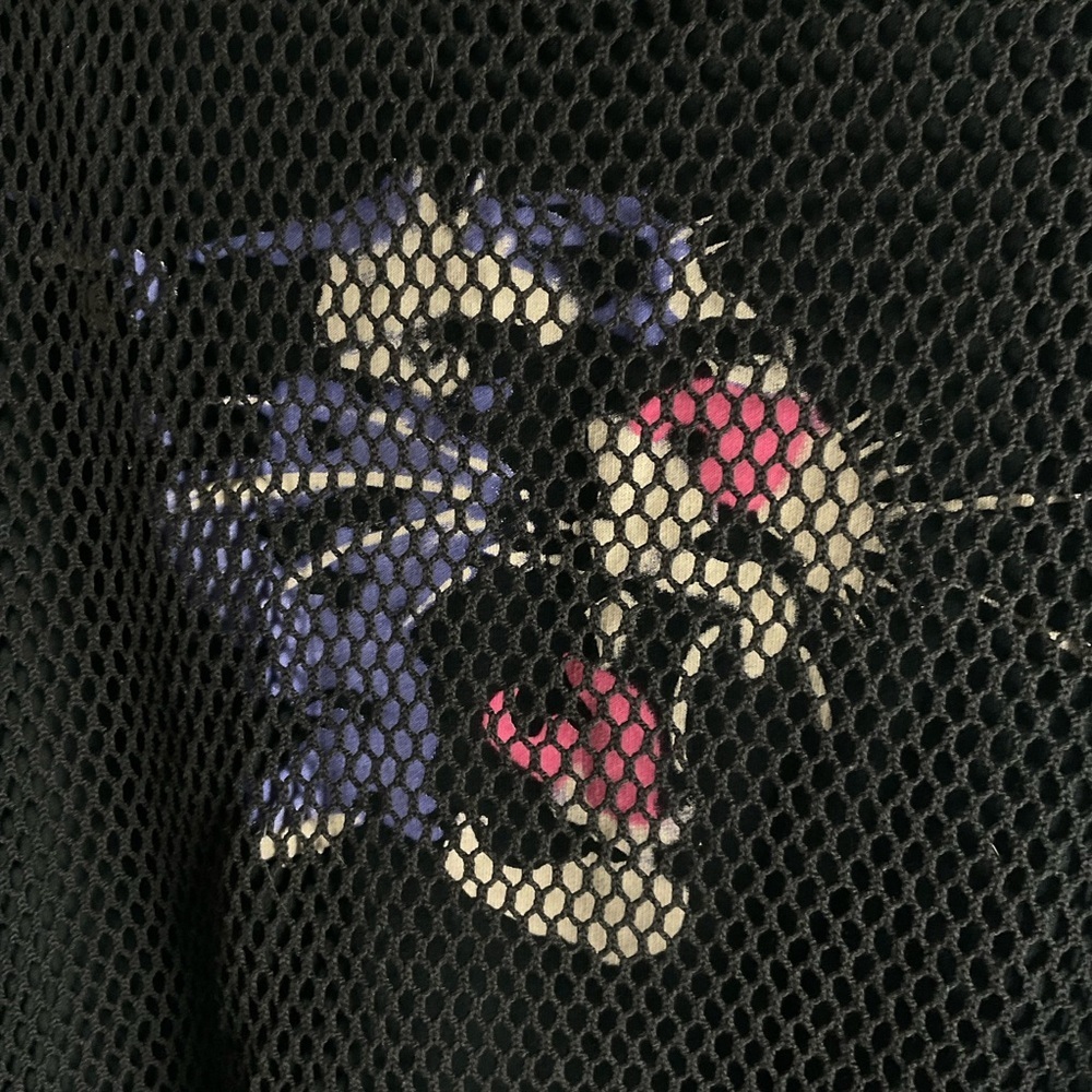 PUMA MESH CREW NECK SWEAT SHIRT - BLACK - MENS Size large - Picture 5 of 9